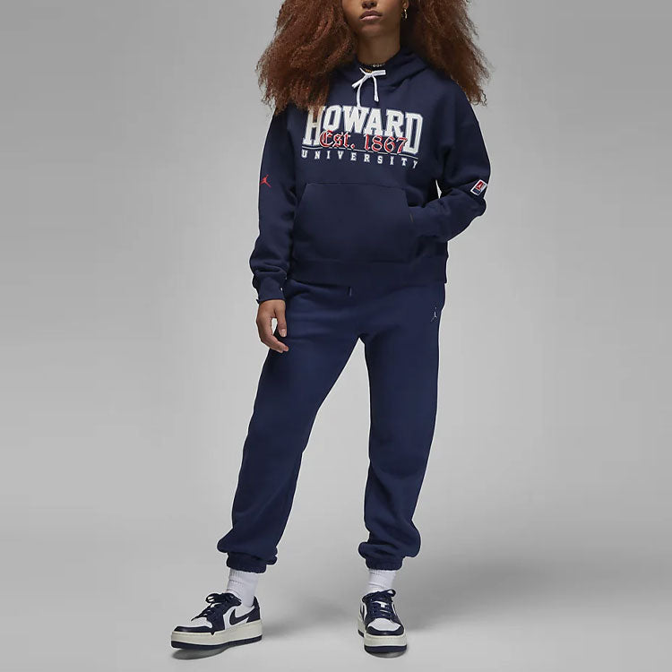 (WMNS) Air Jordan x Howard University Logo Hoodie 'Blue' FD9337-419