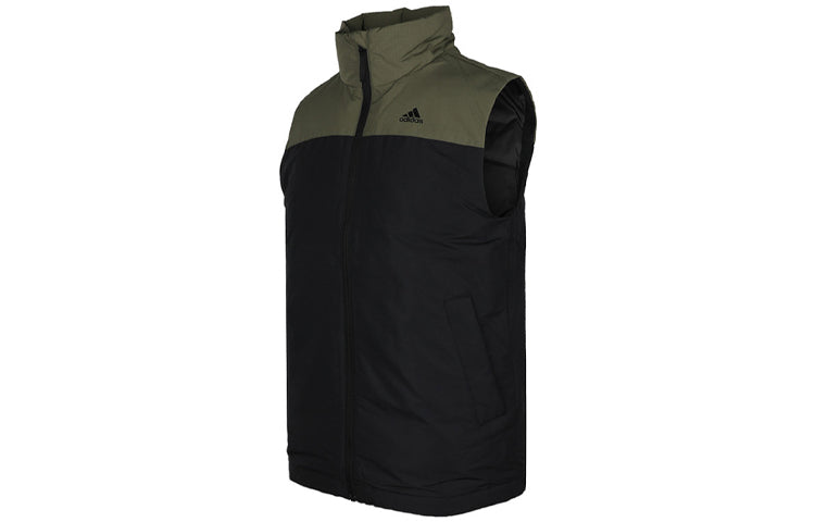adidas Down Vest CB Outdoor protection against cold Stay Warm Stand Collar Black FS0035