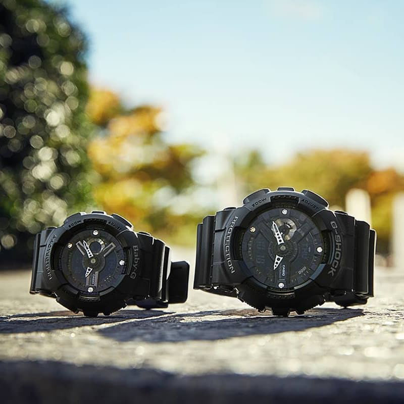 CASIO Baby-G 'Black' GA-135DD-1A&BA-135DD-1A
