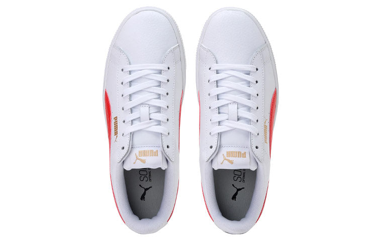 (WMNS) PUMA Vikky Stacked Leisure Sneakers White/Red 369143-13