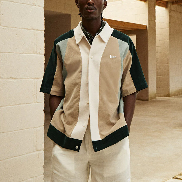 KITH Micro Cord Woodpoint Shirt 'Reverie' KHM031173-368