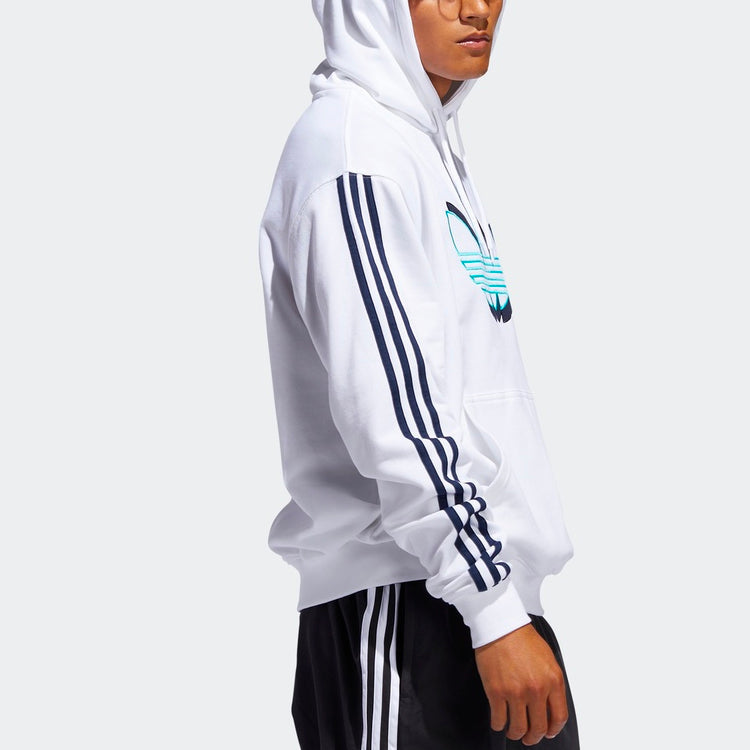 adidas originals Large logo Printing Sports Pullover White FM1502
