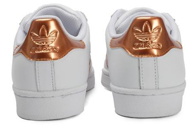 (WMNS) adidas originals Superstar Shoes Golden/White EF1326