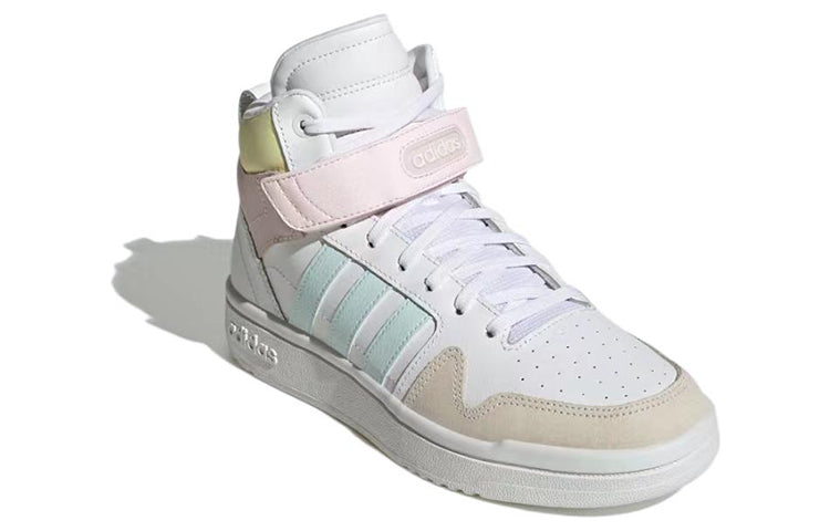 (WMNS) adidas Neo Postmove Mid Cloudfoam Basketball Shoes 'White Blue Pink' GY9582
