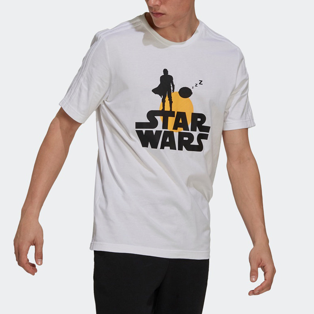 adidas Star War Subject Printing Sports Short Sleeve White GS6223