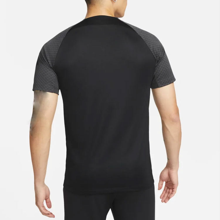 Men's Nike Colorblock Round Neck Pullover Short Sleeve Black T-Shirt DH8699-011