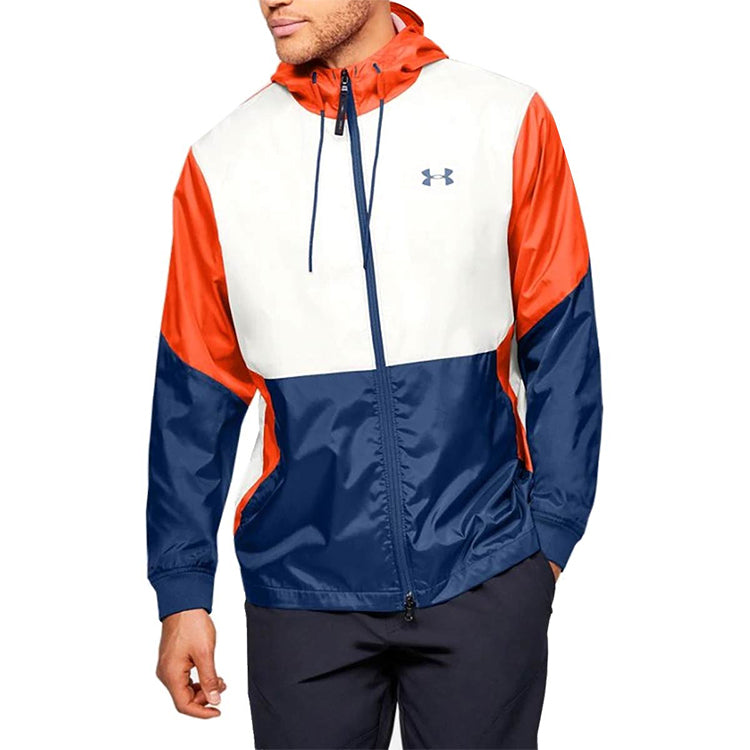Men's Under Armour Legacy Training Protection Colorblock Jacket Orange 1345405-112