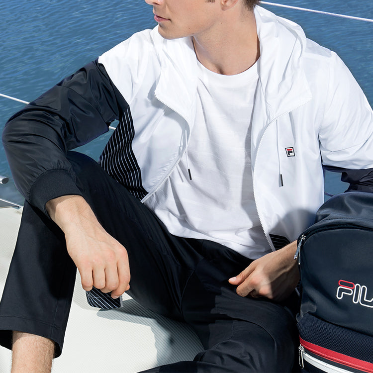FILA Sports Contrasting Colors Woven Jacket White F11M021704F-WT