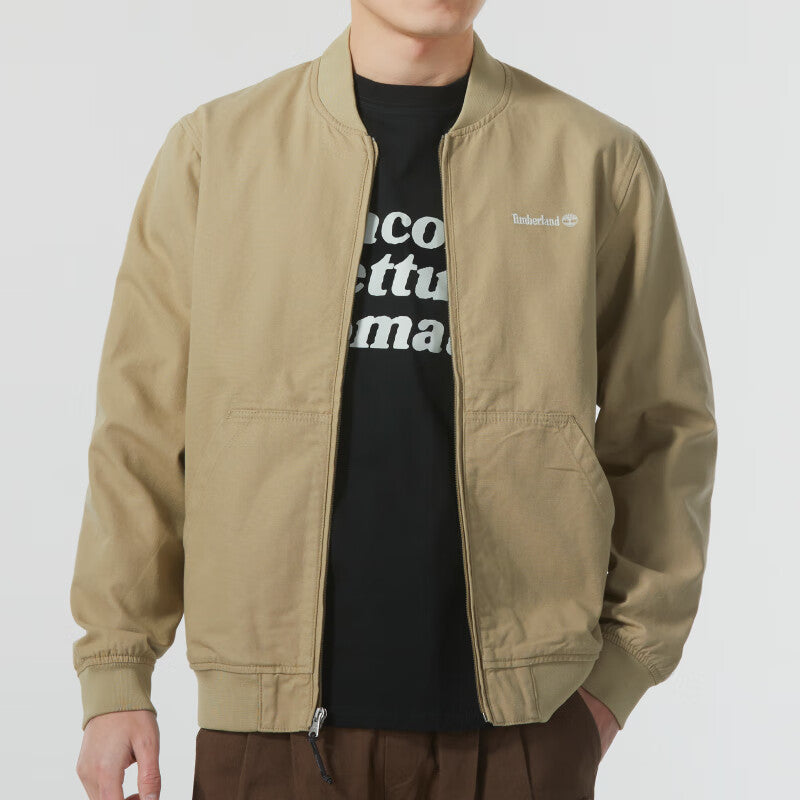 Timberland Logo Casual Jacket 'Tan' A6R1N-DH4