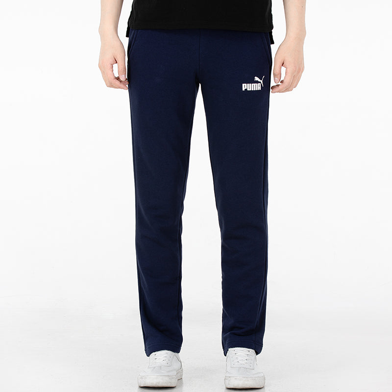 PUMA Essentials Logo Pants 'Navy White' 589024-06