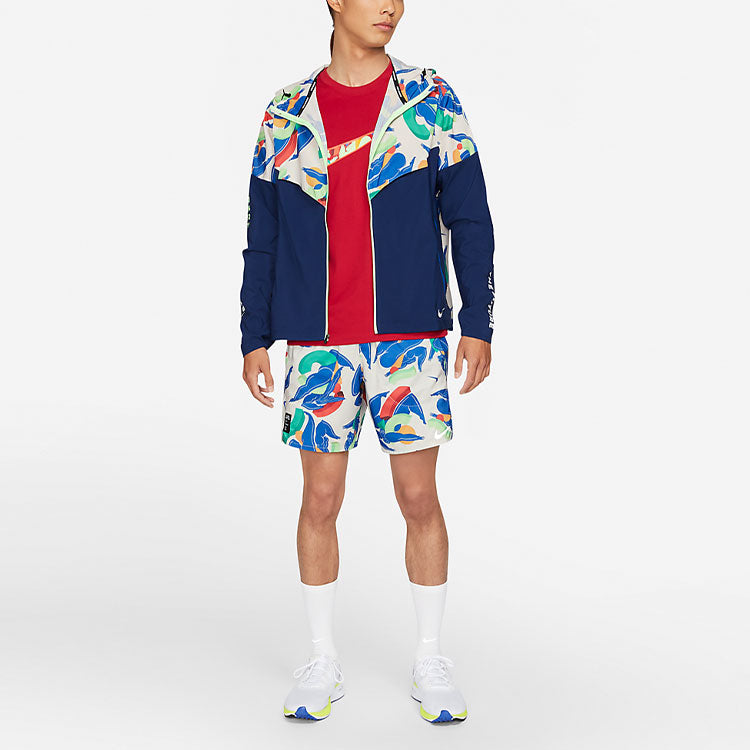 Nike x Kelly Anna London Jointly Signed Windrunner A.I.R. Causual Sports Running Jacket Coat Male Blue CZ9206-008