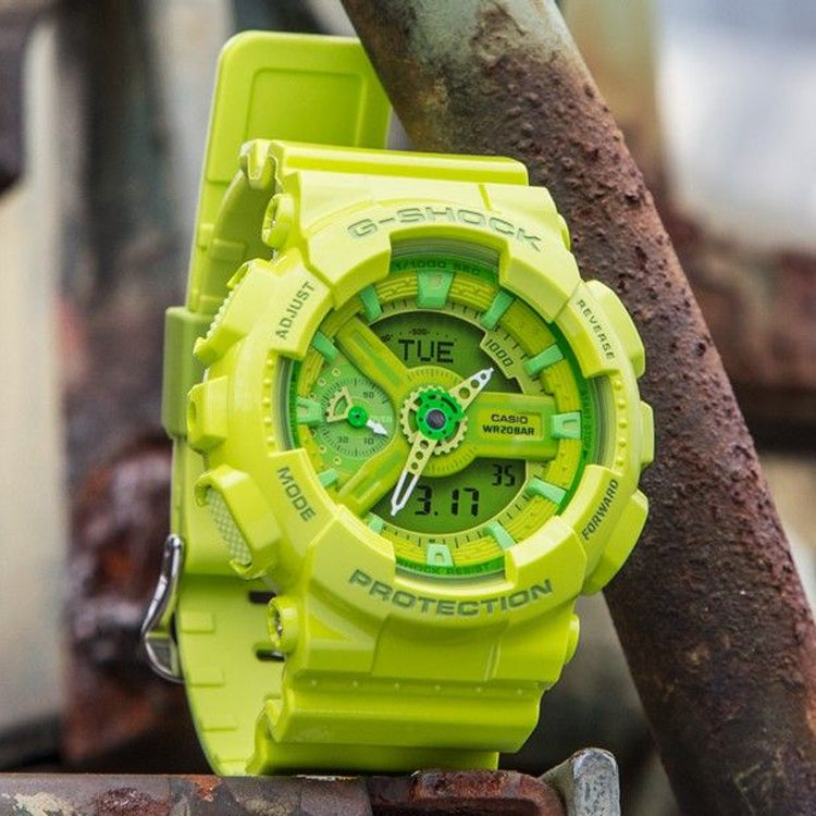 CASIO G-Shock Analog-Digital 'Green' GMA-S110CC-3
