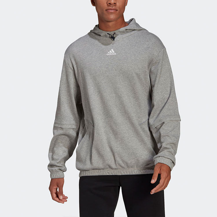 Men's adidas Solid Color Logo Printing Gray H67003