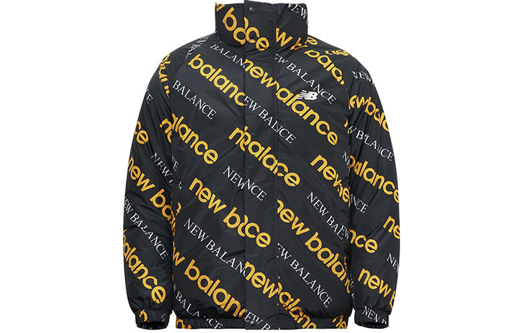 New Balance Reversible Puffer Coat Asia Sizing 'Black Yellow' NP943013-MY