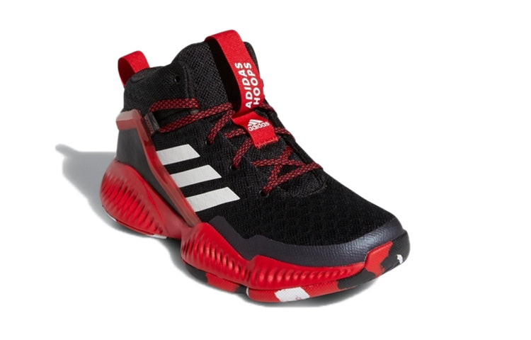 (GS) adidas Lockdown J Wear-resistant Non-Slip Black Red GZ3083