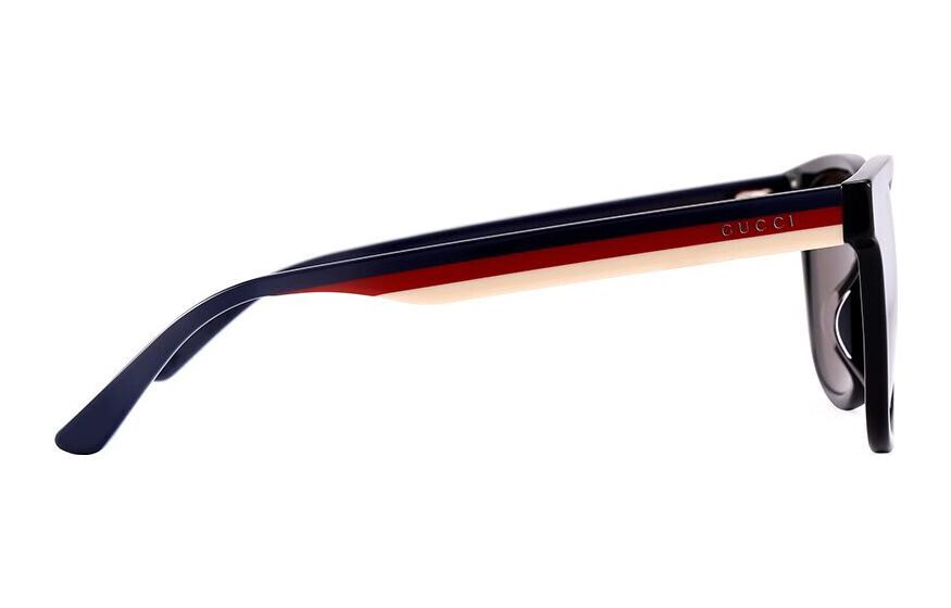 Gucci Classic Series Sunglasses Men's Black/Blue/Red GG0848SK-002
