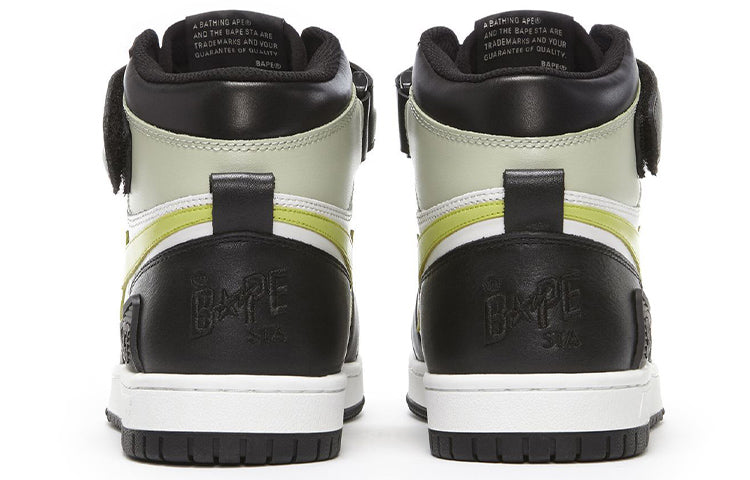 A BATHING APE Black Sta Hi Black Green 1G70-191-036