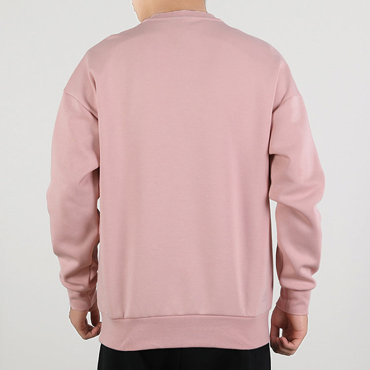 adidas Sports Round Neck Long Sleeves Pullover Pink Red GM4447