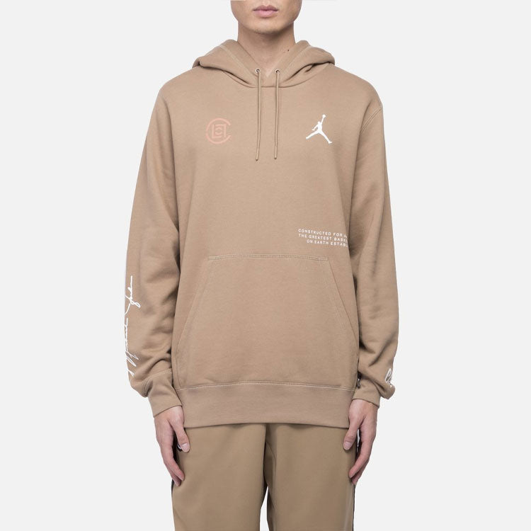 Air Jordan x CLOT Crossover Logo Printing Sports Pullover Asia Edition Brown AR8396-213