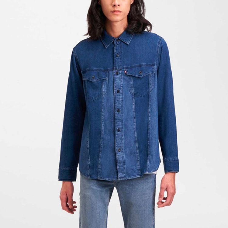 Men's Levis lapel Denim Button Shirt Denim 36269-0001