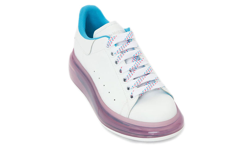 (WMNS) Alexander McQueen Oversized Sneaker 'Transparent Sole - White Purple' 666893WHYBY9468