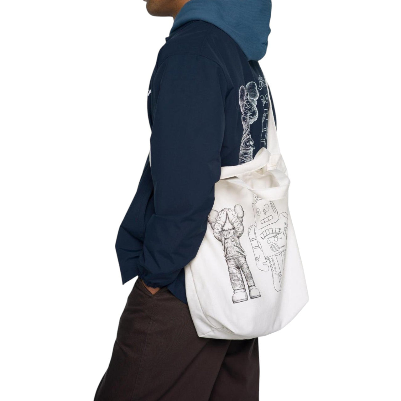 UNIQLO x KAWS x Warhol 2Way Tote Bag 'White' 473556-00