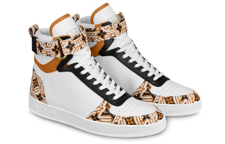(WMNS) LOUIS VUITTON LV Crafty Boombox High-Top Sports Boots White/Brown 1A85LW
