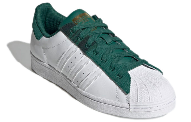 adidas Superstar Shoes 'White Collegiate Green' H00212