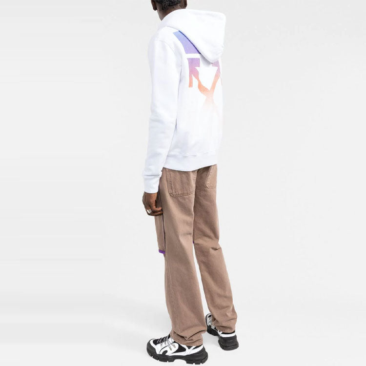Men's Off-White FW21 Solid Color Zipper Jacket White OMBE001F21FLE0040184