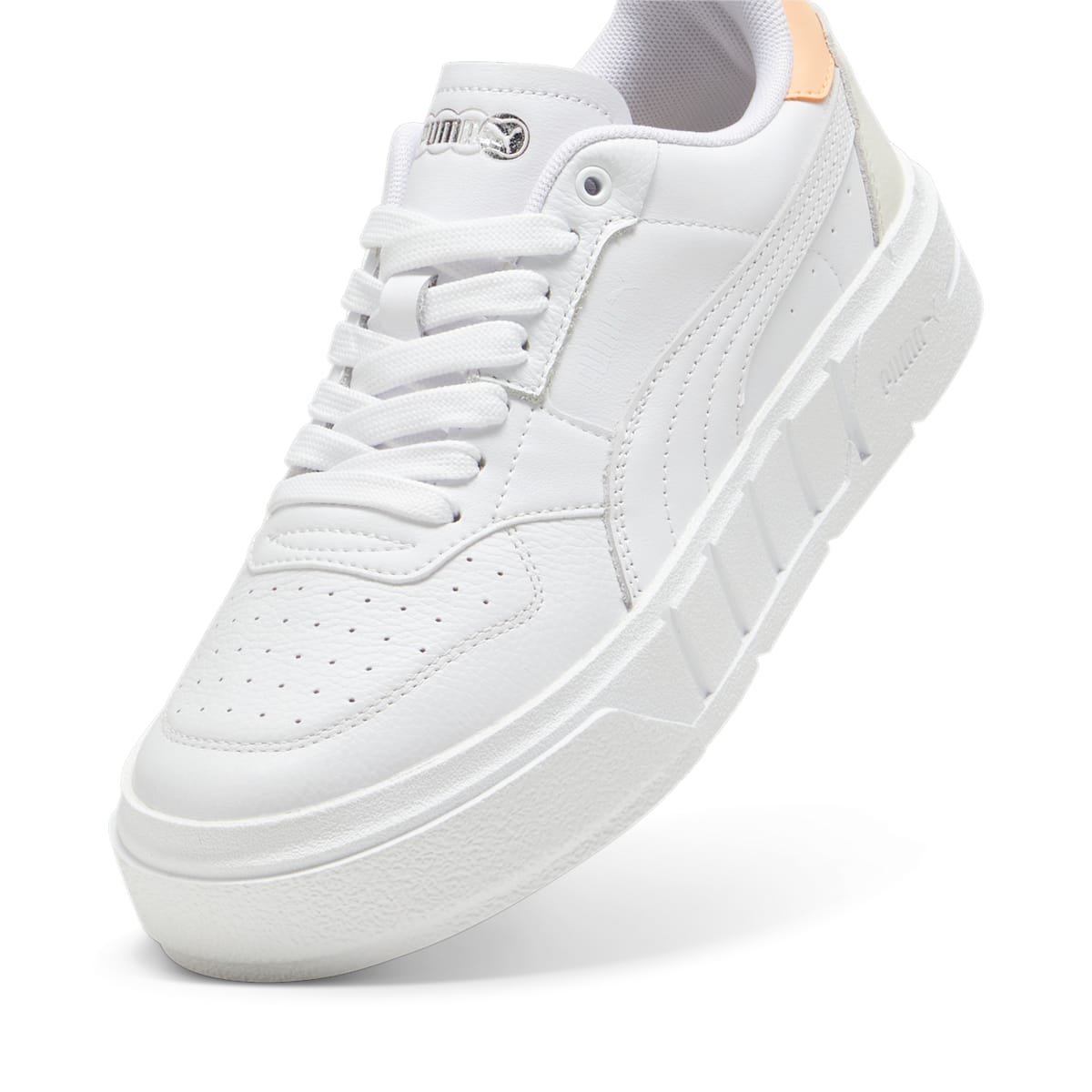 (WMNS) PUMA Cali Court Leather 'White Peach Fizz' 393802-12