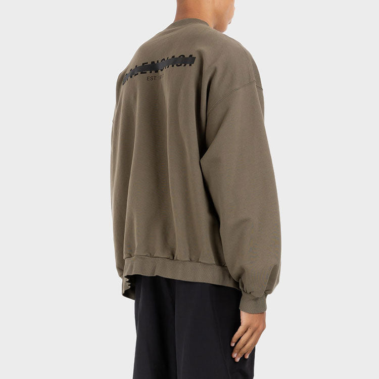 Balenciaga Strike 1917 Crewneck Sweater Oversized 'Khaki' 699212TMVH22930
