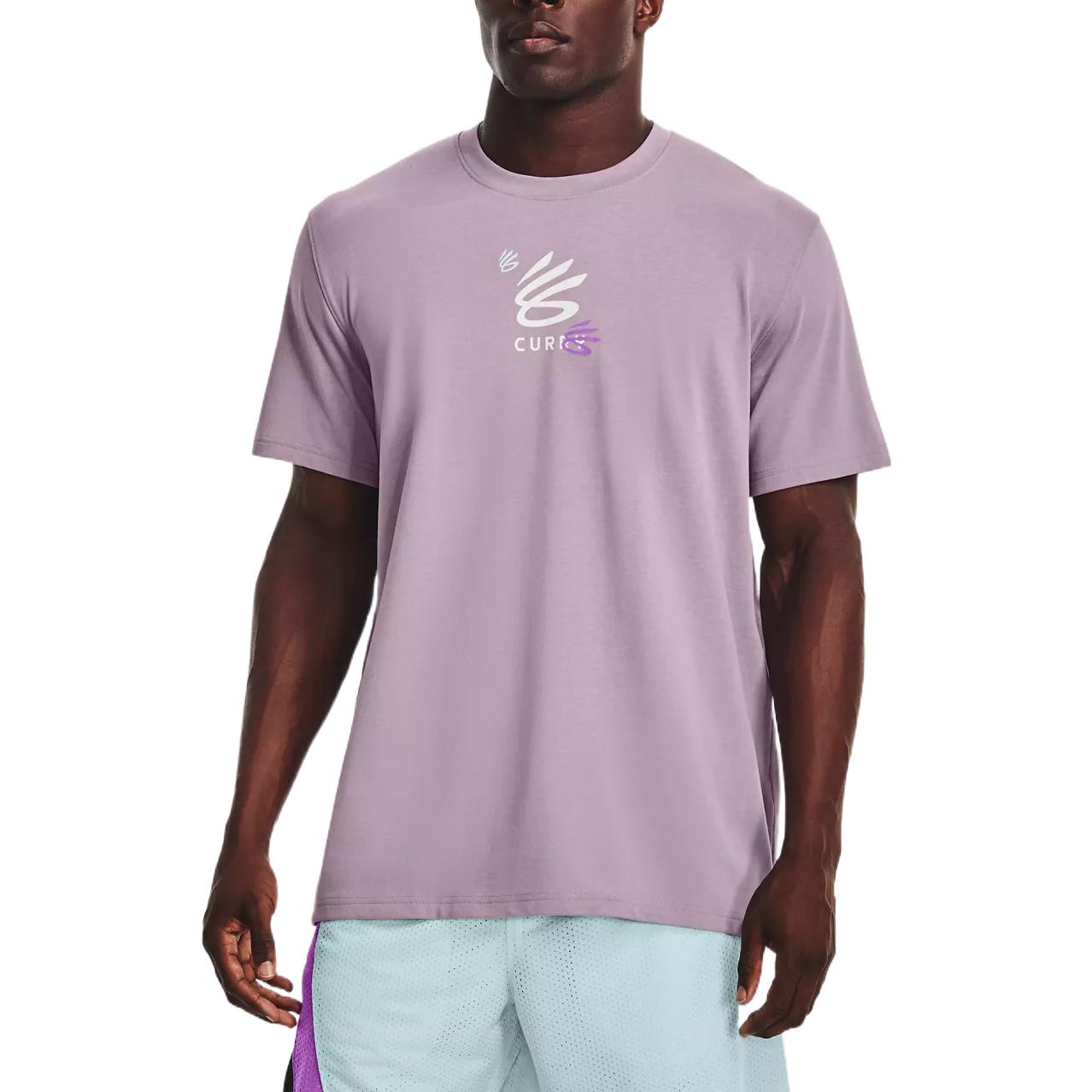 Under Armour Curry 3'S Hvyweight T-shirt 'Lilac' 1376275-554