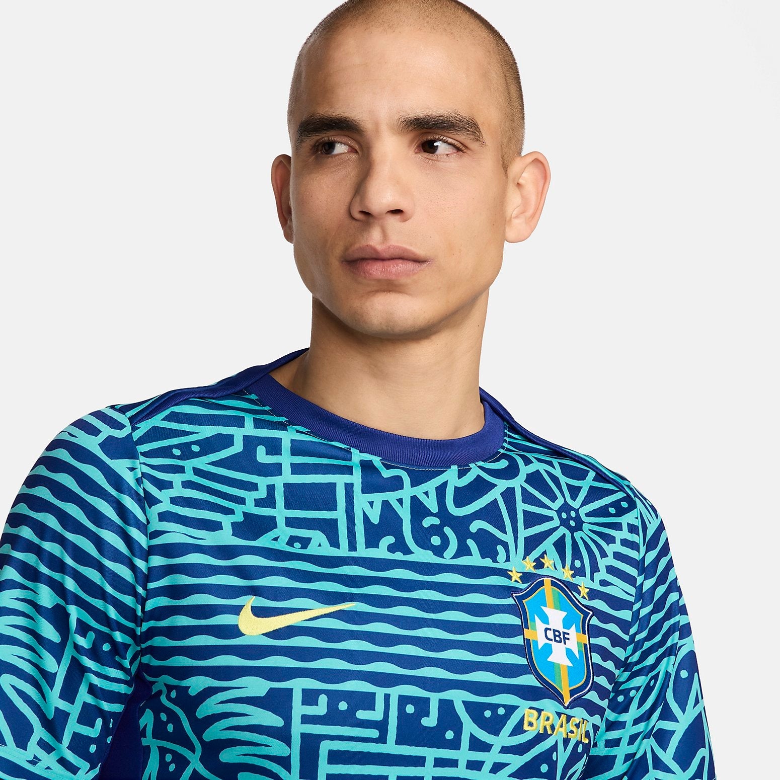 Nike Brazil Academy Soccer Jersey 'Blue' FJ2723-445