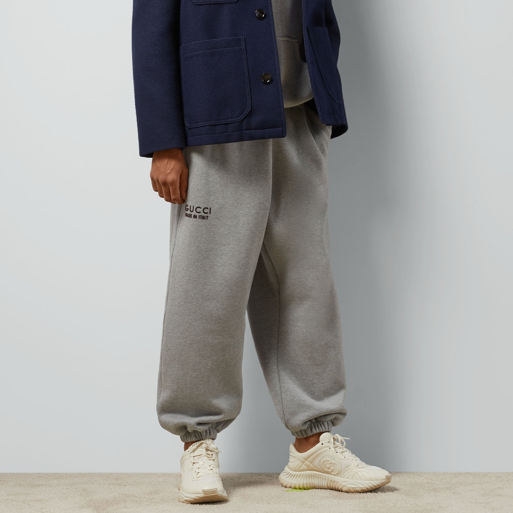 Gucci Cotton Sweattrouser With Print 'Grey' 768455-XJF3Y-1230