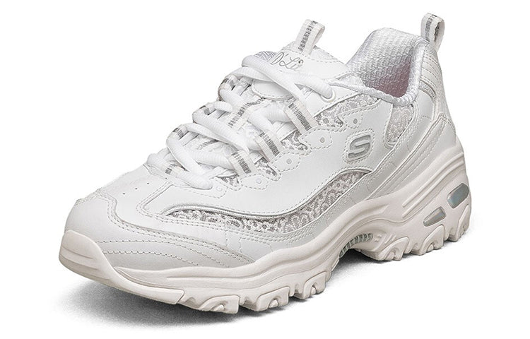 (WMNS) Skechers D Lites 1.0 Running Shoes White 149250-WHT