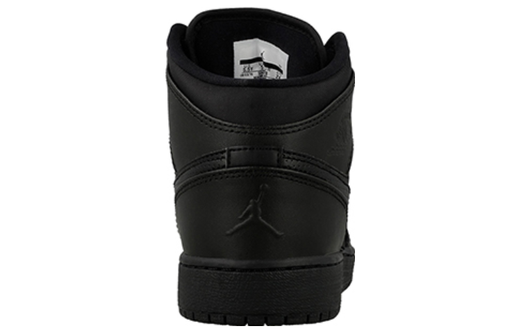 (GS) Air Jordan 1 Retro Mid 'Black' 554725-044
