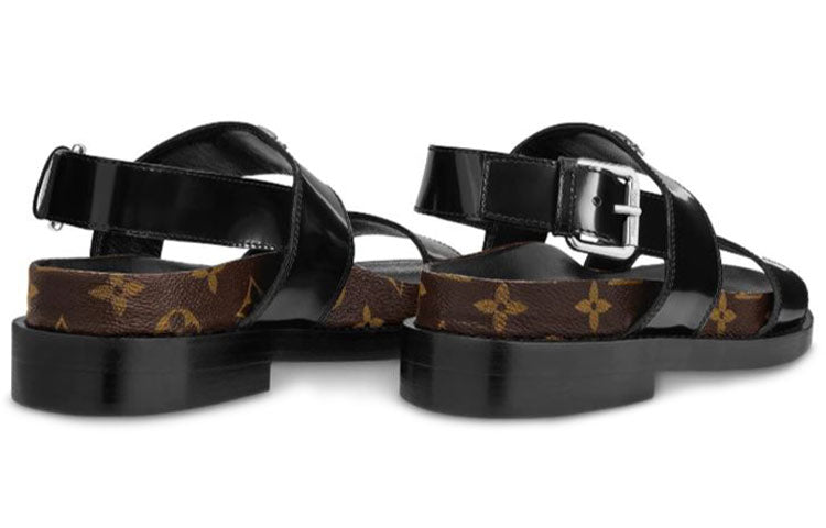 (WMNS) LOUIS VUITTON Crossroads sandals 'Black' 1A678C