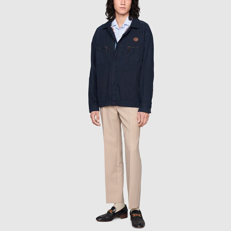 Gucci Cotton Jacket With 'Music is Mine' Print 'Blue' 669607-XDBSA-4245
