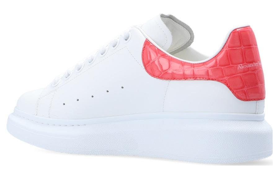 (WMNS) Alexander McQueen Oversized Sneaker 'White Pink' 553770WHXMY9663