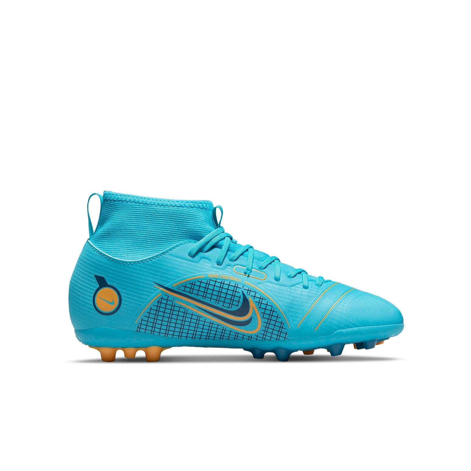 (GS) Nike Jr Mercurial Superfly 8 Academy AG 'Blue Yellow' DJ2859-484