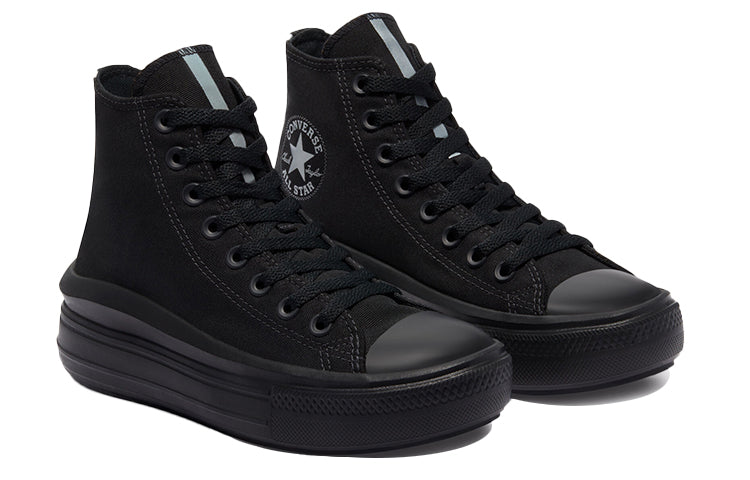 (WMNS) Converse Chuck Taylor All Star Move High 'Black Metallic' 570971C