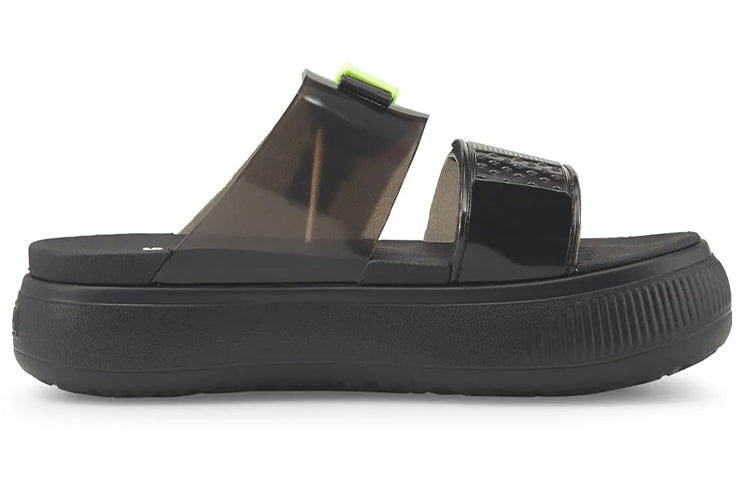 (WMNS) PUMA Suede Mayu Pop Sandal 'Black Fizzy Light' 384433-01