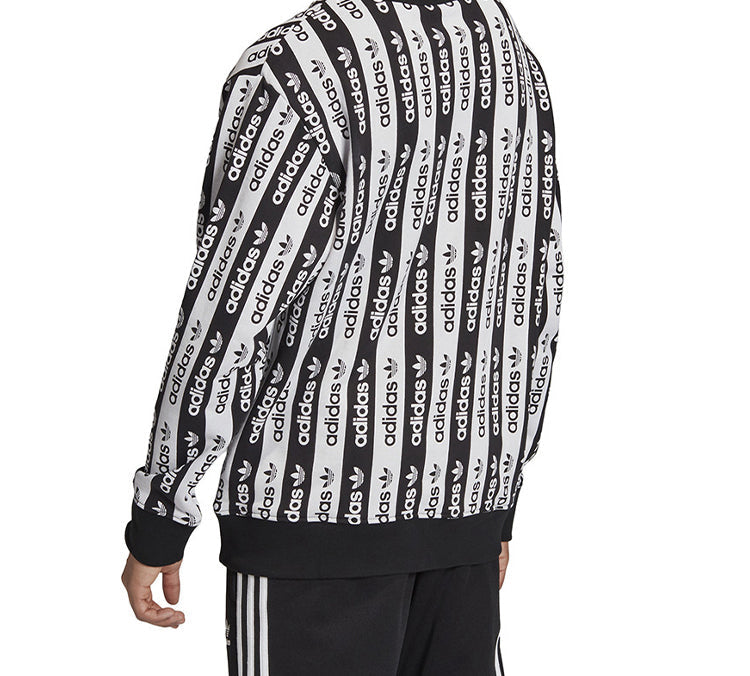 adidas originals D Crew Colorblock Stripe Sports Black White FM2292