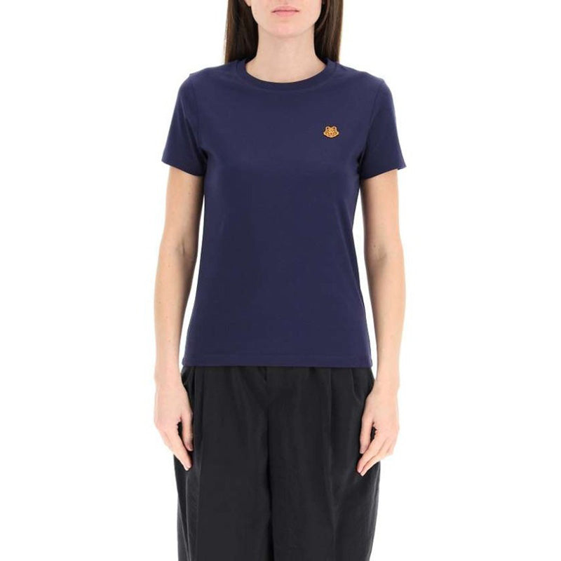 KENZO SS21 Embroidery Round-neck Blue FB52TS8434SA-76