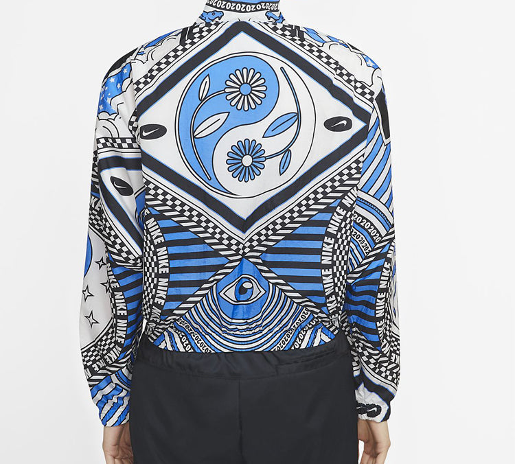 (WMNS) Nike Sportswear Printing Jacket Blue Light blue CJ3882-435