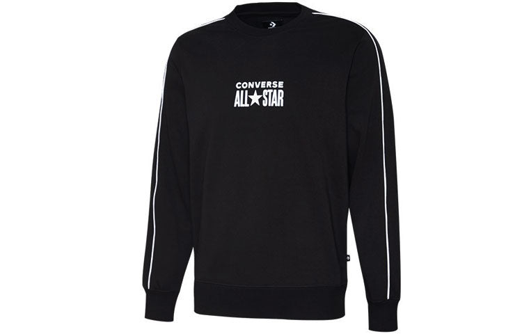 Converse All Star Track Crew Fleece Sweatshirt Asia Sizing 'Black' 10018257-A01
