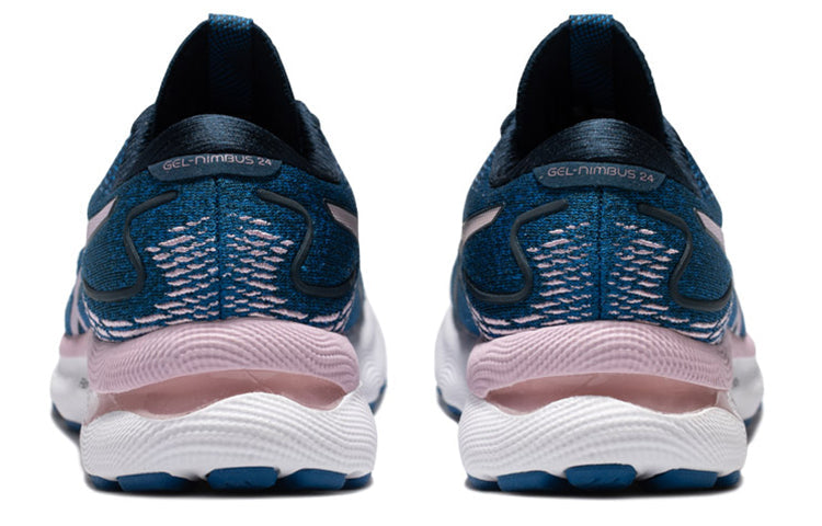(WMNS) ASICS Gel-Nimbus 24 Wide 'French Blue Barely Rose' 1012B199-400