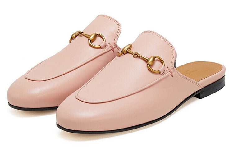 (WMNS) Gucci Princetown Leather Slipper 'Pink Leather' 423513-C9D00-5909
