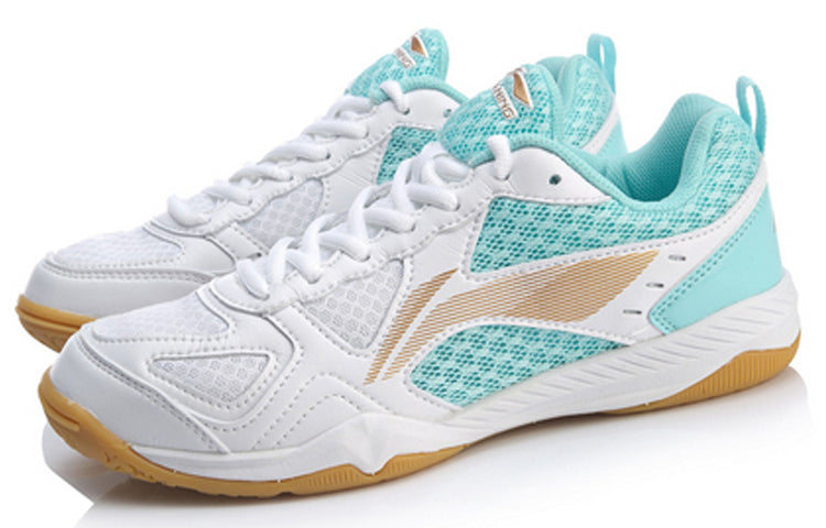 (WMNS) Li-Ning Ma Long Signature Table Tennis Shoes 'White Mint' APTP002-2