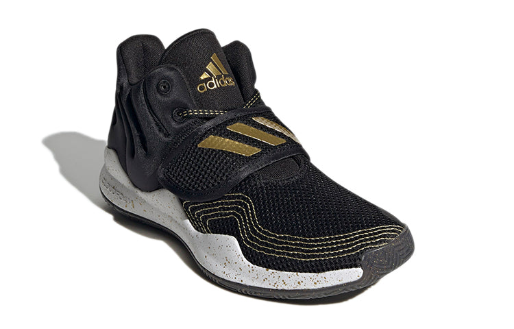 (GS) adidas Deep Threat Primeblue J 'Black Gold Metallic Splatter' S29014